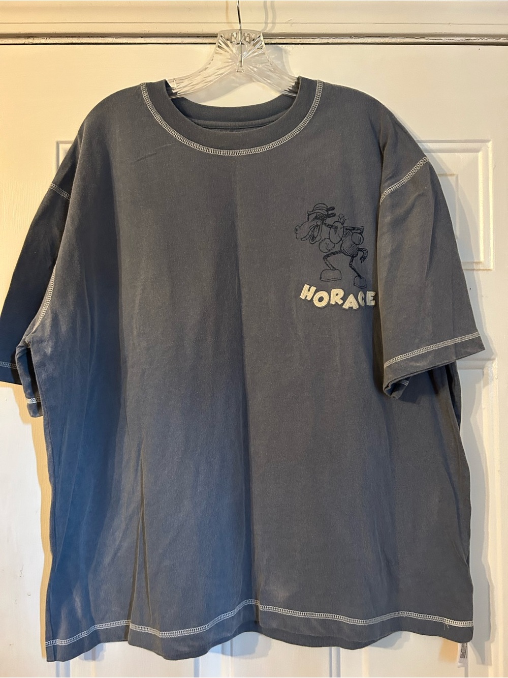 NWOT Graphic Disney Horace the horse Size L in Faded Slate Blue